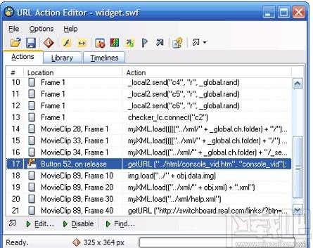 URL Action Editorflash下载,SWF链接修改器,动画制作,flash相关